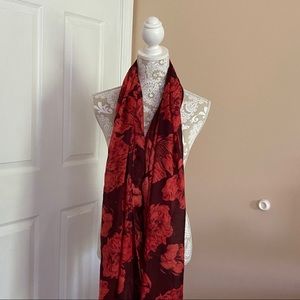 Floral Scarf • Red